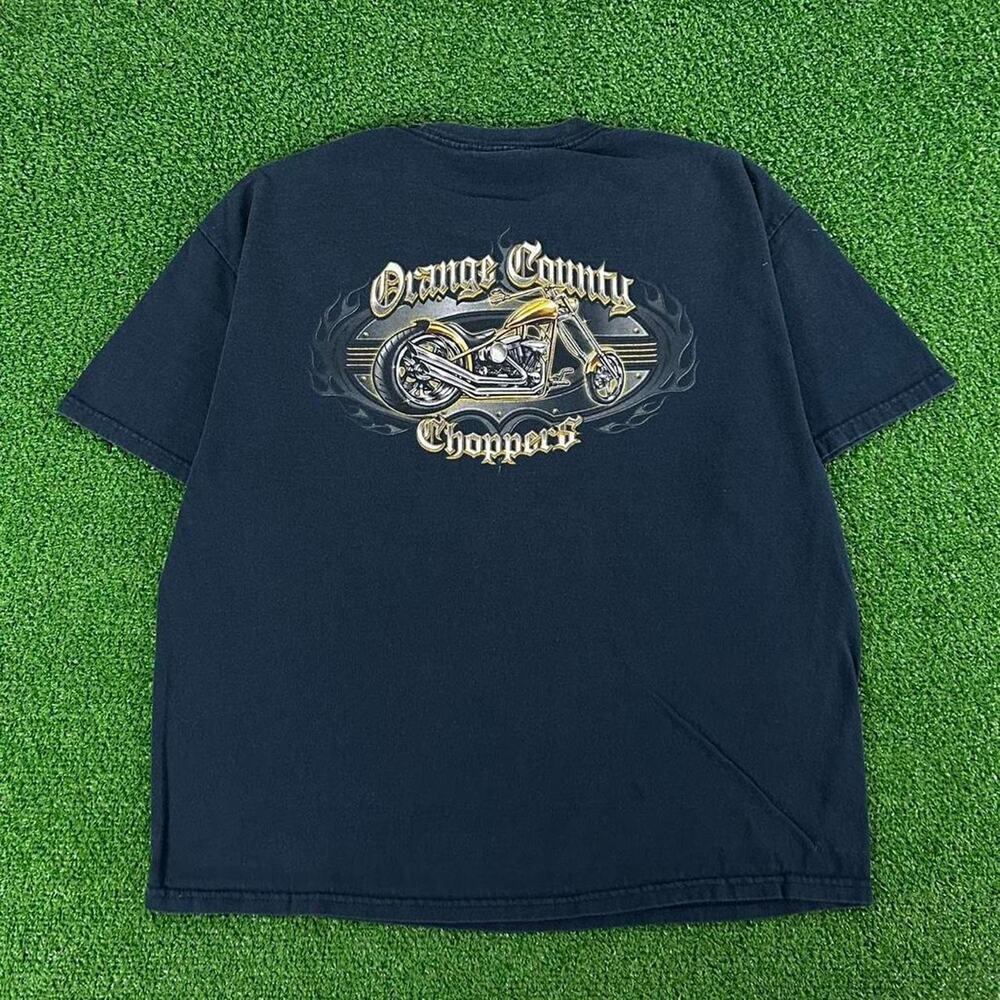 Vintage Y2K Orange County Choppers New York Biker Graphic Tshirt